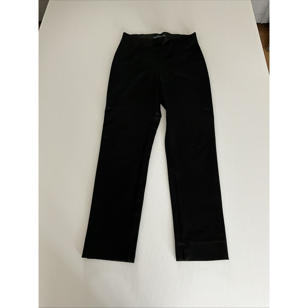 Equestrian Black Straight Leg Cropped Pants Sz S/P